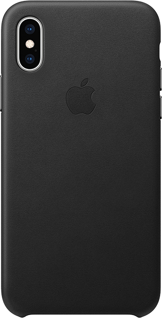 Apple Leather Case - iPhone XS - Black